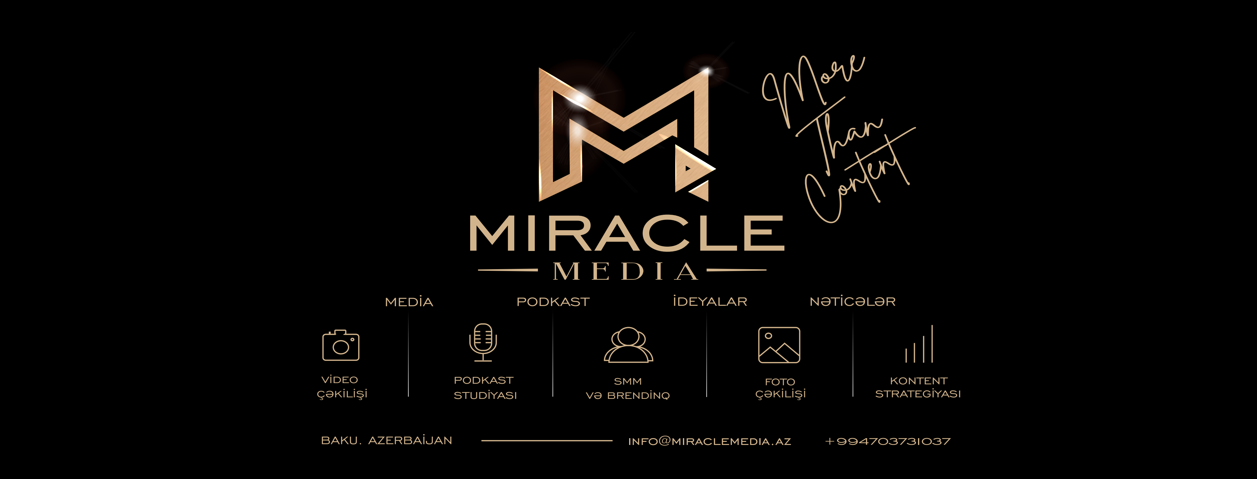 MIRACLE MEDIA — More Than Content. Baku, Azerbaijan.